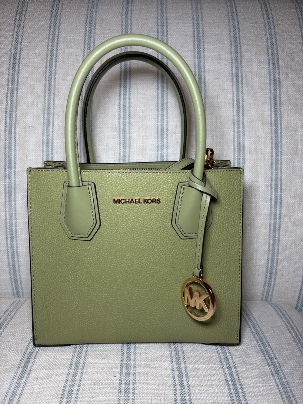 Michael Kors sage green mini tote